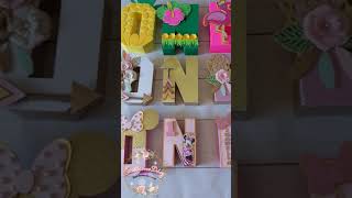 Letras 3D personalizadasDIYCraftCricut [upl. by Deedahs316]