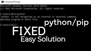 Python is Not Recognized as an Internal or External Command  Easy Solution  Fixed by Code Band [upl. by Anderer212]