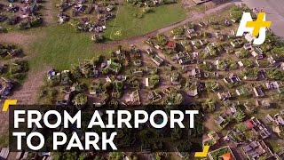 Tempelhof From Nazi Airport To Massive Urban Park [upl. by Oiceladni]