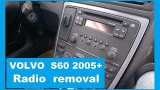 Volvo S60 XC70 Radio removal HU650 850 20052009 [upl. by Illyes]