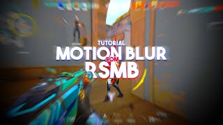 RSMBMotion Blur Tutorial  Sony Vegas [upl. by Hyozo]