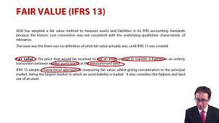 Fair value IFRS 13  ACCA Financial Reporting FR [upl. by Einaeg]