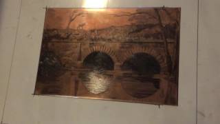 Copper engraving  printing demonstration [upl. by Martguerita]