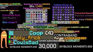 75B  ENTERTAINMENT Hypixel Skyblock Moments 30 [upl. by Assyla68]