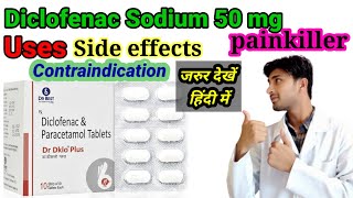 Diclofenac Sodium Tablet UsesSide effectcontraindicationIN HINDIstudywithhussain [upl. by Manning]