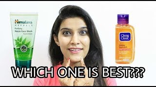 Himalaya Herbals Neem Face Wash VS Clean amp Clear Foaming Face Wash  face wash for oily skin [upl. by Munford]