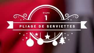 Comment faire un Pliage de Serviettes  Etape 1 [upl. by Eelirrem157]