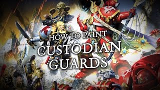 Warhammer 40000 How to Paint Adeptus Custodes [upl. by Frazier]