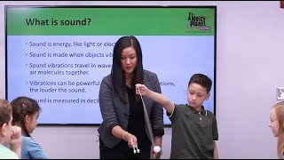 Tuning Fork Classroom Demonstration Sound Vibrations [upl. by Flatto]