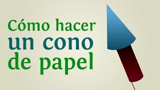 Cómo hacer un cono de papel INNATIACOM [upl. by Noffets]