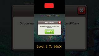 Dark Barracks Level 1 To Max  Clash Of Clans  clashofclans supercell [upl. by Lindi]