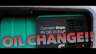 Changing The Oil On Your CUMMINS ONAN 2500 LP Generator [upl. by Settera]