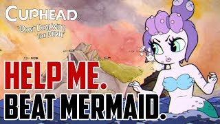 Cuphead  How to Beat Mermaid Medusa Boss Cala Maria [upl. by Oringa484]