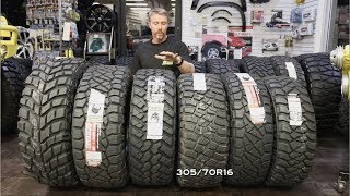 OffRoad Tire Size Comp 285 vs 295 vs 305 vs 315 vs 37quot [upl. by Shiau]