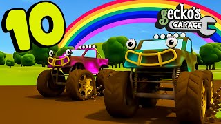 10 Muddy Trucks Song｜Geckos Garage｜Songs amp Nursery Rhymes｜Trucks For Kids｜Learning For Toddlers [upl. by Cardon]