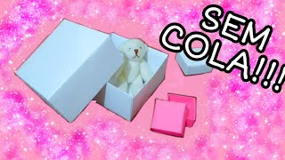 DIY CAIXINHA DE PAPEL SEM USAR COLA  ❤❤❤ [upl. by Mieka150]