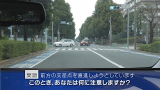 【危険予知トレーニング】 交差点編 06 ～対向車の右折時の注意～ [upl. by Tterb]