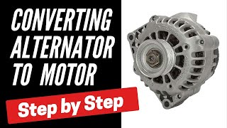 Convert Alternator to Brushless Motor [upl. by Kendrah67]