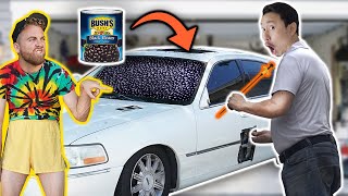 Filling My ENTIRE Car with Beans and Hiring a Locksmith to Open it [upl. by Ihsar]