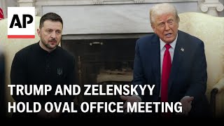 Trump and Zelenskyy hold Oval Office meeting [upl. by Anaitit]