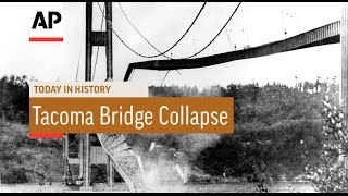 Tacoma Bridge Collapse  1940  Today in History  7 Nov 16 [upl. by Aigil]