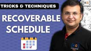 817 Recoverable Schedule in DBMS [upl. by Agathe]