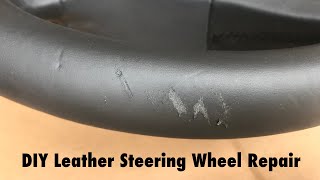 How To Repair Leather Steering Wheel [upl. by Beaumont]