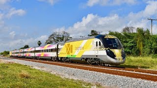 Florida Brightline Passenger Train [upl. by Hniv]