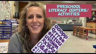 Preschool Literacy CentersActivities [upl. by Mariel]