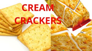 Cream Crackers Recipe  Crispy [upl. by Nyltiak180]