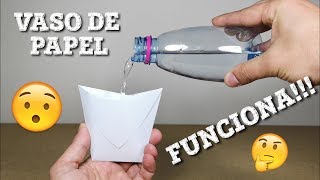 COMO HACER UN VASO DE PAPEL [upl. by Imefulo]