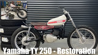 Yamaha TY 250  Timelapse restoration [upl. by Aidul106]