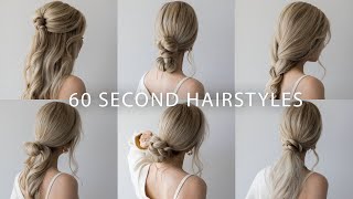 6 QUICK amp EASY HAIRSTYLES  Cute Long Hair Hairstyles [upl. by Ivory]