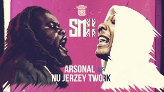 ARSONAL VS NU JERZEY TWORK SMACK RAP BATTLE  URLTV [upl. by Morry]