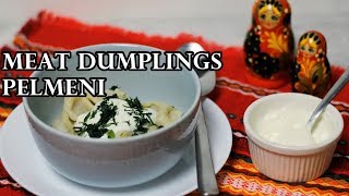 TRADITIONAL RUSSIAN PELMENI MEAT DUMPLING RECIPE  INTHEKITCHENWITHELISA [upl. by Helman847]