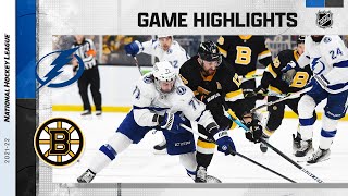 Lightning  Bruins 12421  NHL Highlights [upl. by Sigismund427]