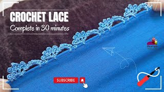 In 30 minutes Make Trending Dupatta Lace Design  Edging  Easy Hand Embroidery  Qureshia 2004 [upl. by Ahrendt800]