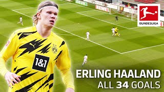 Erling Haaland  34 Goals in Only 36 Matches [upl. by Corie]