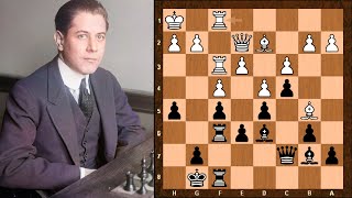 Capablanca plays like Tigran Petrosian  Kupchik vs Capablanca  Lake Hopatcong Tournament 1926 [upl. by Idoc]