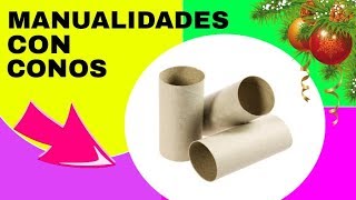 Manualidades con Conos de Papel Higiénico [upl. by Wonacott147]