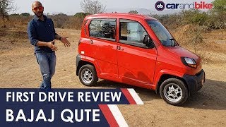 Bajaj Qute  First Drive Review  Expected Price Specifications Features Mileage  carandbike [upl. by Vigen]