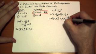 741 Scalar and Vector Potentials [upl. by Nnaesor]