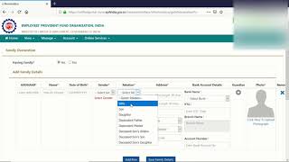 New function of EPFO  Online E Nomination in EPFO with photo [upl. by Elokcin]