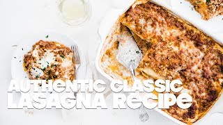 Lasagna Bolognese Recipe [upl. by Asen]