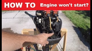 Boat Engine wont start  Troubleshooting [upl. by Tihor]