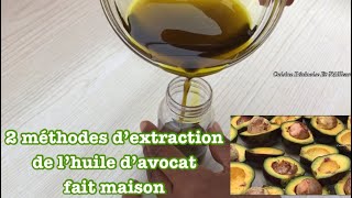 Huile d’avocat fait maison  Homemade avocado oil [upl. by Myk]