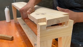 Simple Woodworking Project  Easy Bench Ideas You Can Build Today [upl. by Nettle]