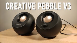 Creative Pebble V3 Review  Minimalistic 20 Setup [upl. by Segroeg769]