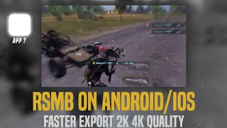 How to Add RSMB or Motion Blur on AndroidIOS  Add RSMB Motion blur in Pubg Montage Faster Export [upl. by Fernand]