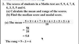 Mean median mode of Ungrouped Data [upl. by Nnaylloh]